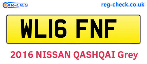 WL16FNF are the vehicle registration plates.