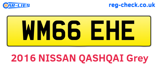 WM66EHE are the vehicle registration plates.