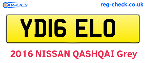 YD16ELO are the vehicle registration plates.