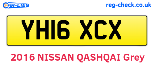 YH16XCX are the vehicle registration plates.