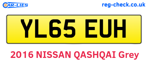 YL65EUH are the vehicle registration plates.