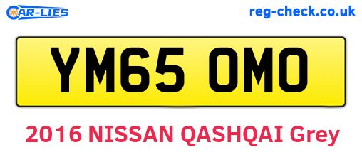 YM65OMO are the vehicle registration plates.