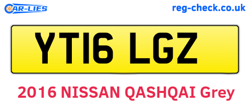 YT16LGZ are the vehicle registration plates.