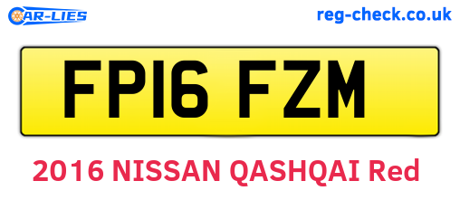 FP16FZM are the vehicle registration plates.