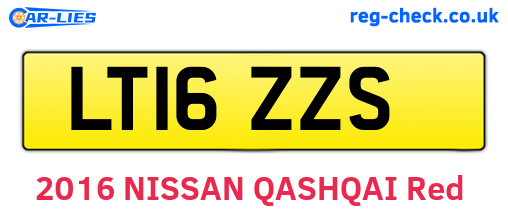 LT16ZZS are the vehicle registration plates.