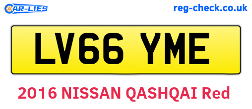 LV66YME are the vehicle registration plates.