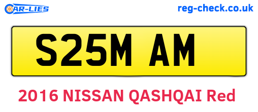 S25MAM are the vehicle registration plates.