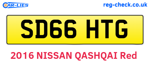 SD66HTG are the vehicle registration plates.
