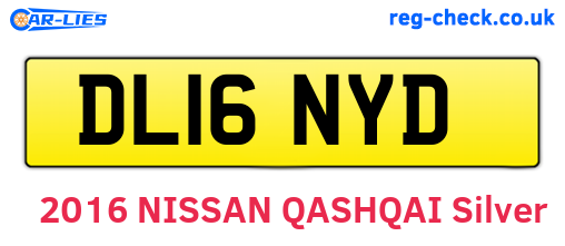 DL16NYD are the vehicle registration plates.