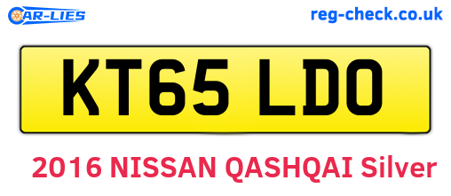 KT65LDO are the vehicle registration plates.