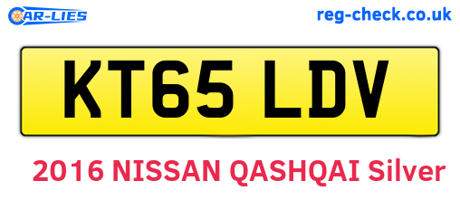 KT65LDV are the vehicle registration plates.