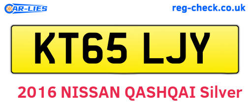 KT65LJY are the vehicle registration plates.