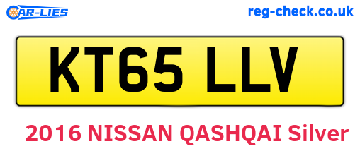 KT65LLV are the vehicle registration plates.