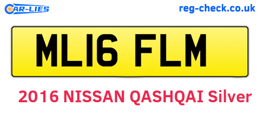 ML16FLM are the vehicle registration plates.