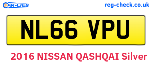 NL66VPU are the vehicle registration plates.
