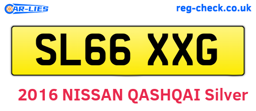SL66XXG are the vehicle registration plates.