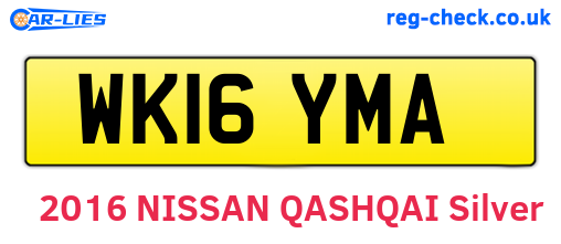 WK16YMA are the vehicle registration plates.