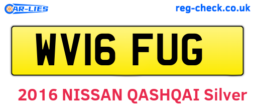 WV16FUG are the vehicle registration plates.