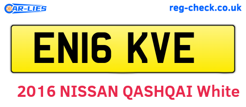 EN16KVE are the vehicle registration plates.