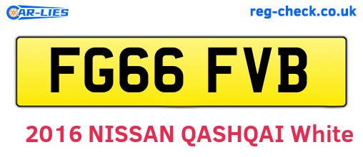 FG66FVB are the vehicle registration plates.