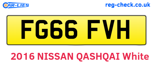 FG66FVH are the vehicle registration plates.
