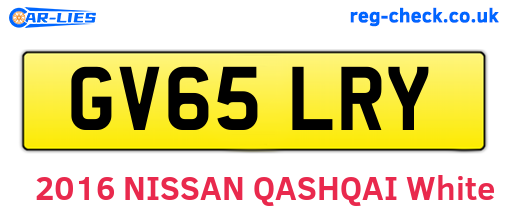 GV65LRY are the vehicle registration plates.