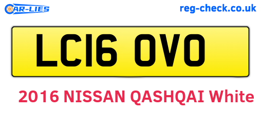 LC16OVO are the vehicle registration plates.