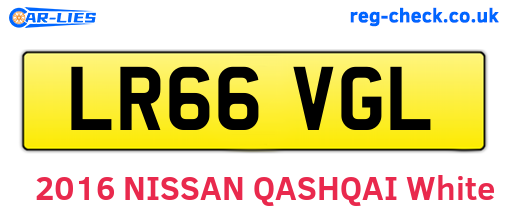 LR66VGL are the vehicle registration plates.