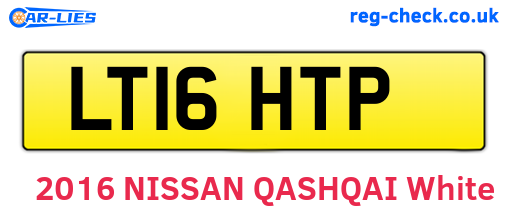 LT16HTP are the vehicle registration plates.