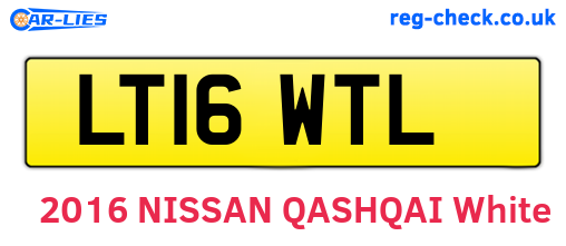 LT16WTL are the vehicle registration plates.