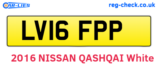 LV16FPP are the vehicle registration plates.