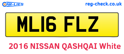 ML16FLZ are the vehicle registration plates.