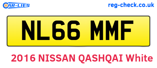 NL66MMF are the vehicle registration plates.