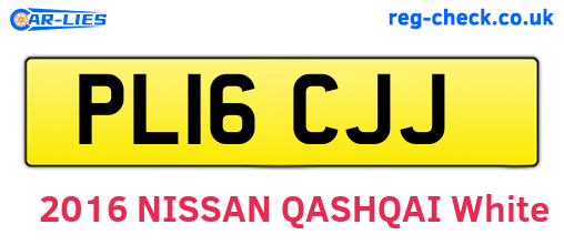 PL16CJJ are the vehicle registration plates.