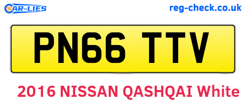 PN66TTV are the vehicle registration plates.