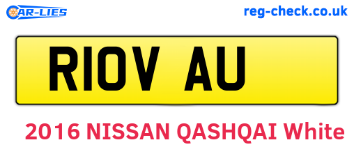 R10VAU are the vehicle registration plates.
