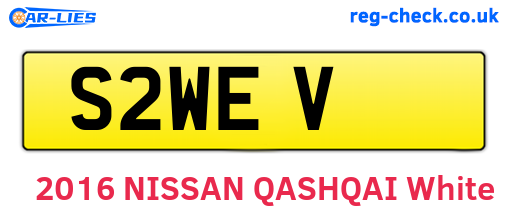 S2WEV are the vehicle registration plates.