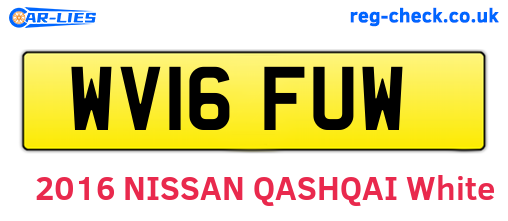 WV16FUW are the vehicle registration plates.
