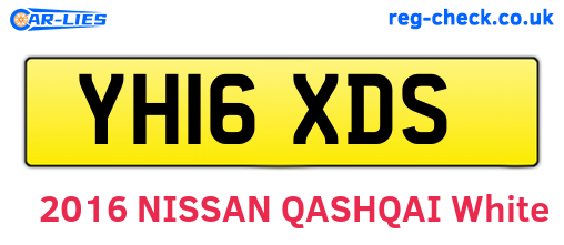 YH16XDS are the vehicle registration plates.
