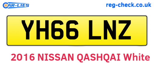 YH66LNZ are the vehicle registration plates.