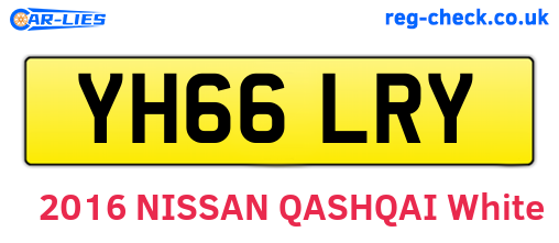YH66LRY are the vehicle registration plates.