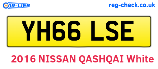 YH66LSE are the vehicle registration plates.