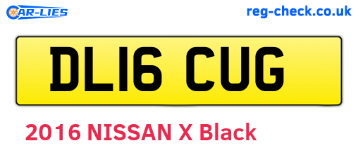 DL16CUG are the vehicle registration plates.