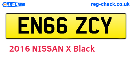 EN66ZCY are the vehicle registration plates.
