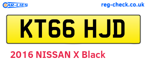 KT66HJD are the vehicle registration plates.