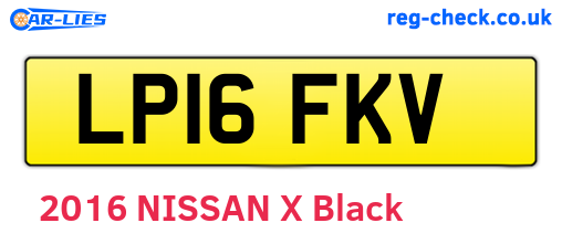 LP16FKV are the vehicle registration plates.