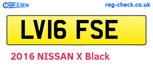 LV16FSE are the vehicle registration plates.