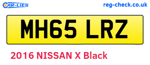 MH65LRZ are the vehicle registration plates.