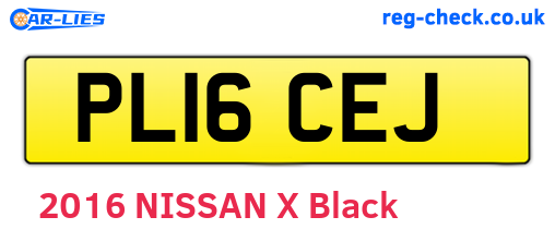 PL16CEJ are the vehicle registration plates.