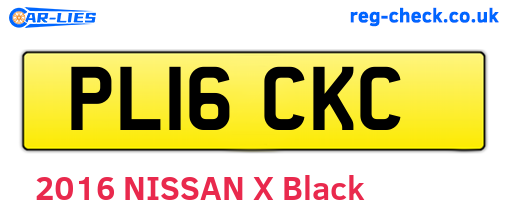 PL16CKC are the vehicle registration plates.